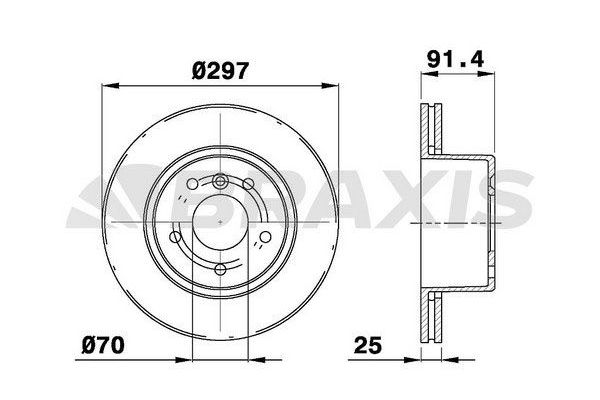 Fren Disk Ayna Ön Sağ ve Sol BRAXIS AD0974
