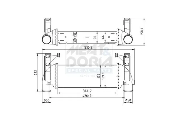 Turbo Radyatörü  MARGO 2535003