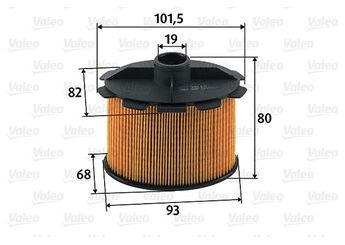 Yakıt Filtresi  VALEO 587905  1906A9 TF1859 TF-1859 190649 1906-49 1906-A9 9628890680 190648 1906-48 SU00100468 SU001-00468