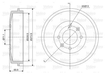 Kampana Arka Sağ veya Sol VALEO 237000  4243142011 4243128100 424724 4247-24