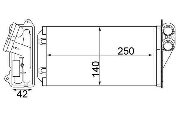 Kalorifer Radyatörü  MAHLE AH 245 000S