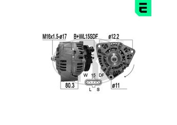 Alternatör  ERA 209611  51261017314 51 26101 7314 51261019314 51 26101 9314