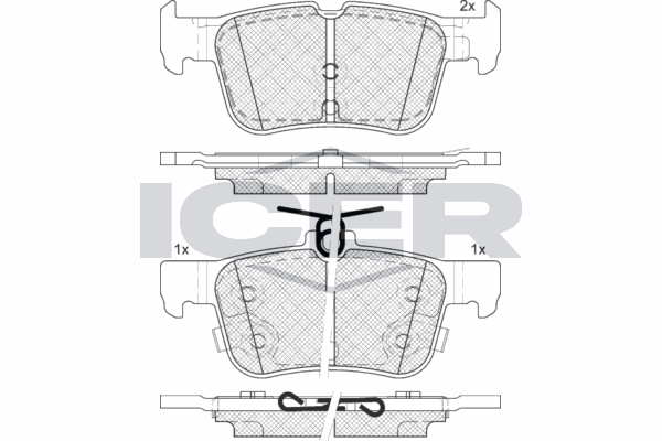 Fren Disk Balata Arka Ford Focus 4/5 Kapı (CGE)(2018->)  OTOZONE FDA3010-R