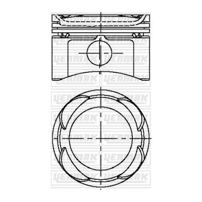 Piston (70.80MM-0.40)  YENMAK 31-04287-040