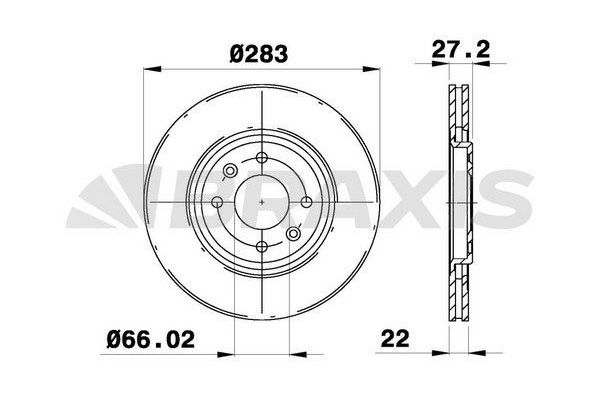 Fren Disk Ayna Ön Sağ ve Sol BRAXIS AE0334