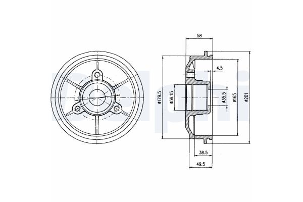 Kampana Arka Sağ veya Sol DELPHI BF267