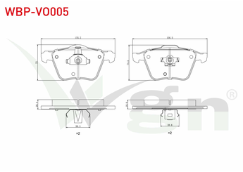 Fren Disk Balata Ön WGN WBP-VO005  