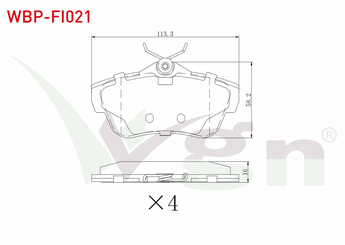 Fren Disk Balata Arka WGN WBP-FI021  