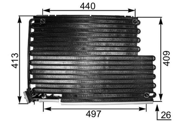 Klima Radyatörü  Volvo V90 S.Wagon [Combi] (12.1996->)  MAHLE AC 343 000S