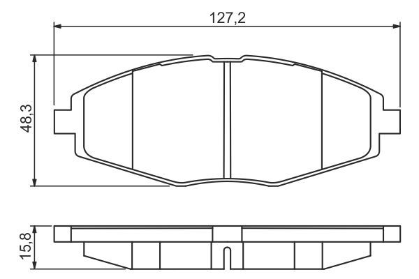 Fren Disk Balata Ön Chevrolet Matiz (2004->2005)  BOSCH 0 986 495 224