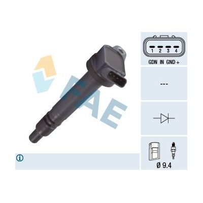 Ateşleme Bobini  Toyota Highlander (U5)(01.2014->)  FAE 80368