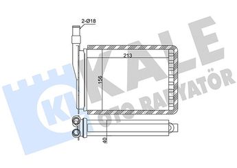 Kalorifer Radyatörü  BRUCKE 7701027078  7701027078 77 01 027 078 7701027040 7701349831 7702163518