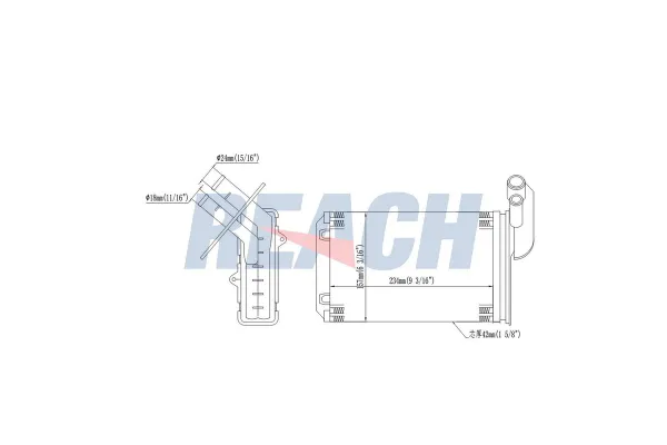 Kalorifer Radyatörü  Renault Megane I 5 Kapı (BA0)(08.1995->)  MGA 81500