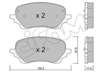 Fren Disk Balata Ön CIFAM 822-1247-0  2413372 2425653 KTL1TC2K021AC 2588897 37204696 KTL1TC2K021AA KTL1TC2K021AB