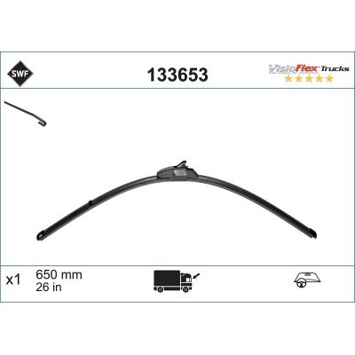 Silecek Süpürgesi Ön Universal Tip 650 mm - 26 inç SWF 133653