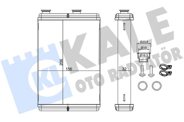 Kalorifer Radyatörü  Lancia Musa (184)(2004->)  KALE 346365