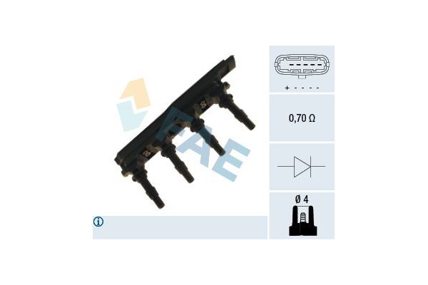 Ateşleme Bobini  Opel Astra H GTC (2004->)  FAE 80224