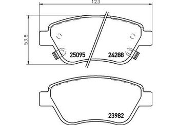 Fren Disk Balata Ön BREMBO P 59 081  1605184 95513810