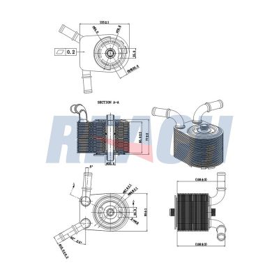 Motor Yağ Soğutucu  Ford Focus C-MAX (CAP)(2003->2007)  BSG 30-506-013