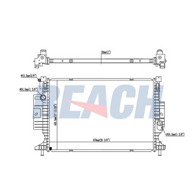 Su Radyatörü  Fiat Ducato Luxusbus Panorama Modular 33 (290)(04.2014->)  VALEO 701665