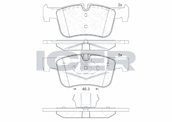 Fren Disk Balata Ön MAGNETI MARELLI 323700038200  34116850568