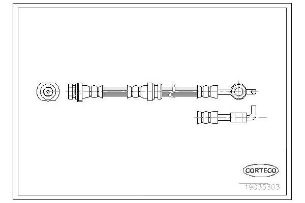 Fren Hortumu Ön Sağ veya Sol Opel Frontera B (1998->)  BSG 65-730-027