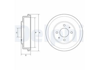 Kampana Arka Sağ veya Sol DELPHI BF582  5841125201 5841125200