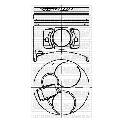 Piston (95.00MM-0.50)   YENMAK 38-04372-050