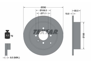 Fren Disk Ayna Arka Sağ ve Sol EUROREPAR 1618861380  1618861380 4246T6 1687778180 4246L7 4246T7 E169124