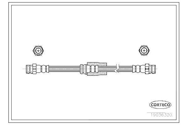 Fren Hortumu Ön Sağ veya Sol Volkswagen Passat Variant (3C5)(08.2005->2010)  SWAPP 40555