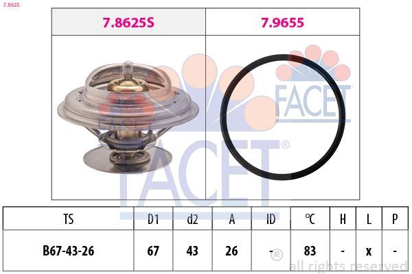 Termostat  FACET 7.8625