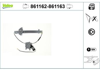 Cam Krikosu Ön Sağ VALEO 861163  6980160090 69801-60090