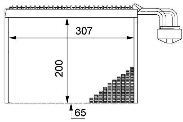 Kalorifer Radyatörü  BMW 7 Serisi (E65/E66)(2001->)  MAHLE AE 63 000P