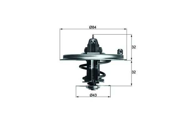 Termostat  BMW 7 Serisi (E38)(1994->)  MAHLE TX 36 85D