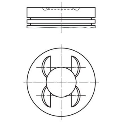 Piston (89.90MM-STD)   MAHLE 001 13 00