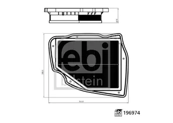 Hava Filtresi  FEBI BILSTEIN 196974  13715A1BC50 13715A1BC53 13 71 5 A1B C50 13 71 5 A1B C53 13715A7F180 13 71 5 A7F 180