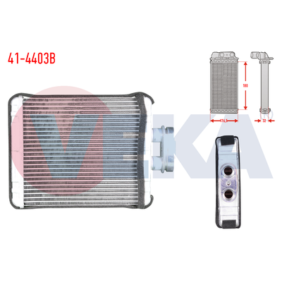 Kalorifer Radyatörü  Skoda Fabia (5J2)(01.2007->)  VEKA 41-4403B