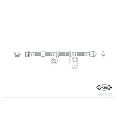 Fren Hortumu Ön Sağ veya Sol Mitsubishi L200 (KA0/KB0)(2006->)  KRAFTVOLL 07080972