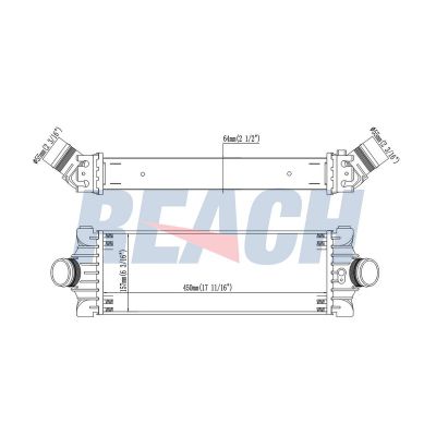 Turbo Radyatörü  Ford Transit Kamyonet (TT9)(2006->)  ORİS 860-4835