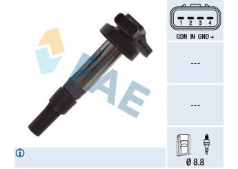 Ateşleme Bobini  FAE 80361  6R8312A366AA 133891 AJ810445 AJ83415 AJ87644 4526466 4744015 6R83-12A366-AA