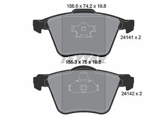 Fren Disk Balata Ön TEXTAR 2414101  31262705 274331 30769125 31201839