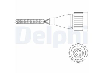 Oksijen (Lambda) Sensörü  DELPHI ES11057-12B1  11781735132 11781738282 1178 1735 132 1178 1738 282