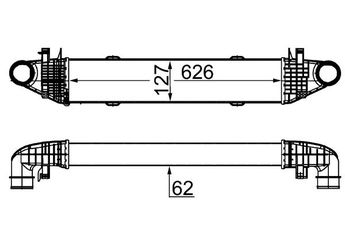 Turbo Radyatörü  MAHLE CI 359 000S  A2045000500 2045000500 204 500 05 00 A 204 500 05 00