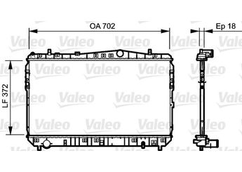 Su Radyatörü  VALEO 735159  6R0121253 96433350 96553378 96553422 96553428