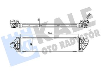 Turbo Radyatörü  EUROCRAFT EU F24172-013  6G919L440AF 1423852 1429406 1594851 1742060 1746975 30671324 31338471 6G919L440FB 6G919L440FC 6G919L440FD 6G919L440FE