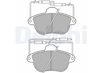 Fren Disk Balata Ön DELPHI LP741   425089 425190 E172170AK:RK:MK: 4250.89 4251.90 425281 E172170