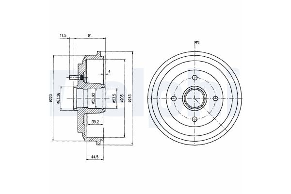 Kampana Arka Sağ veya Sol DELPHI BF487