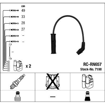Buji Kablosu  NGK 7198
