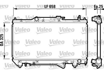Su Radyatörü  VALEO 732754  1300266 1640003190 16400-03190