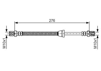 Fren Hortumu Arka Sağ veya Sol BOSCH 1 987 481 660  1987481660 1 987 481 660 96345555 96345 555